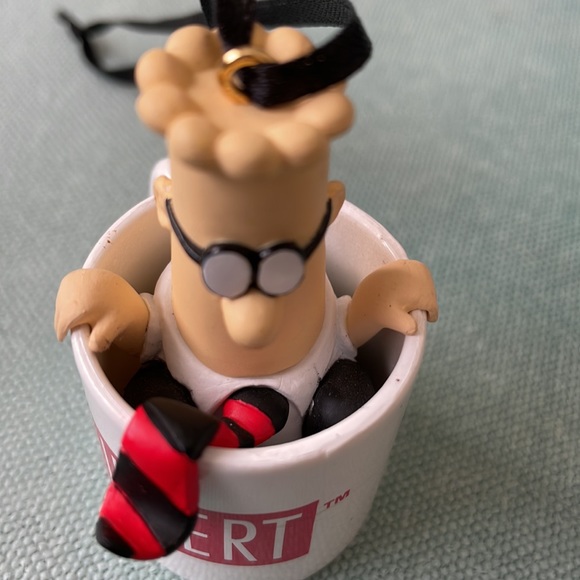 Dilbert Cup O’Caffeine 2005 Coffee Mug Christmas Tree Ornament Collectible - Picture 13 of 13